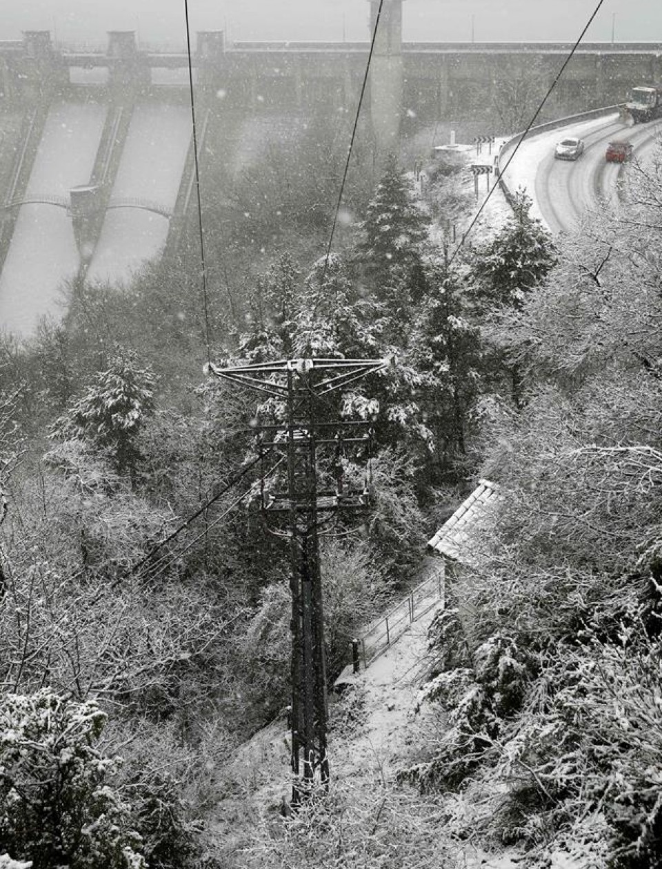 Temporal de nieve en Navarra. Foto: EFE