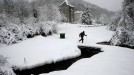 Temporal de nieve en Navarra. Foto: EFE