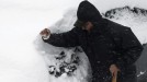 Temporal de nieve en Navarra. Foto: EFE