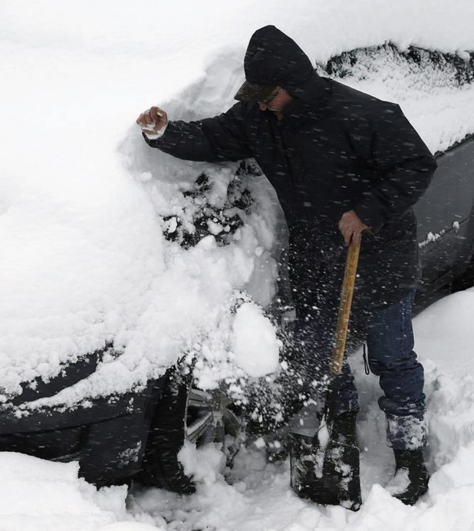 Elur denboralea, Nafarroan. Argazkia: EFE