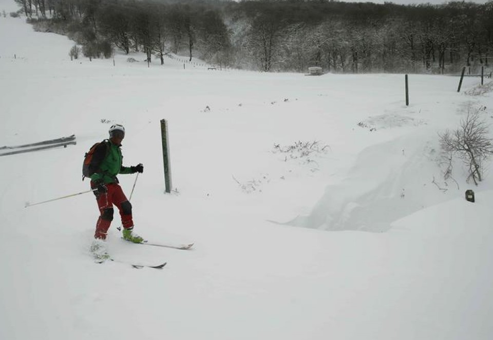 Elur denboralea, Nafarroan. Argazkia: EFE