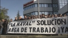 Los trabajadores de La Naval protestan frente a Ingeteam