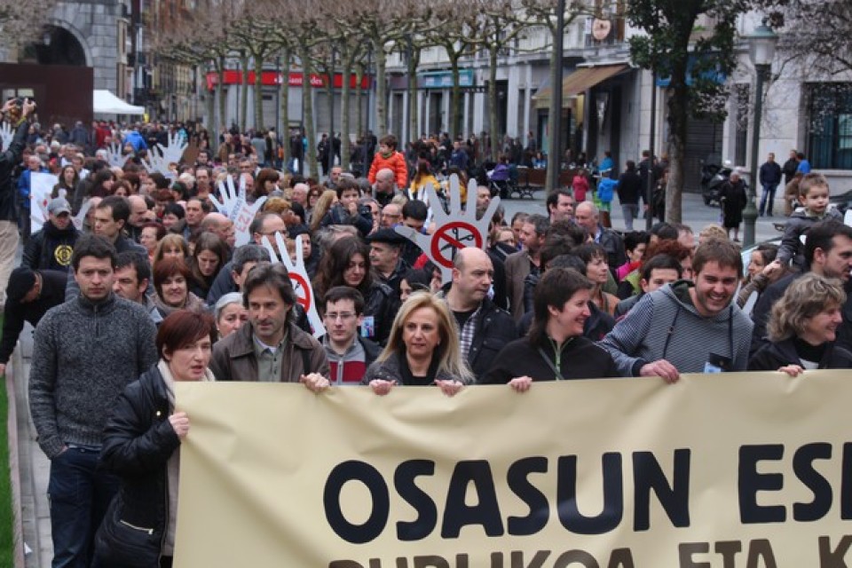 Osasun publikoaren aldarria egin dute, Tolosan. Argazkia: ataria.info