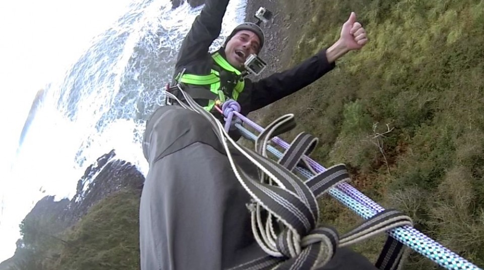 Oihan Vega, "Txikon Xtreme" saioan jauzi egiten.