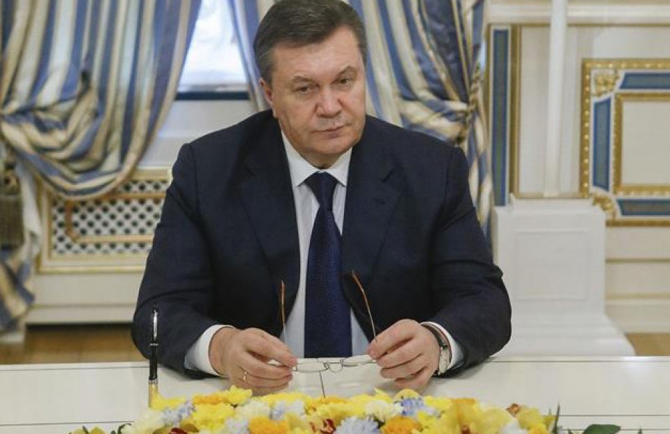 Viktor Yanukovich Ukrainako presidente ohia.