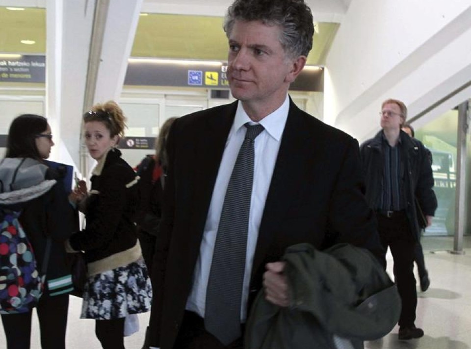 El mediador británico Jonathan Powell, en una visita anterior a Euskadi. EFE