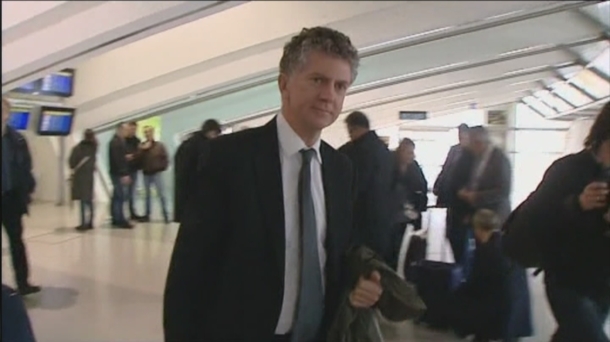 Jonathan Powell Euskal Herrira otsailean egindako bisitan. Argazkia: EiTB