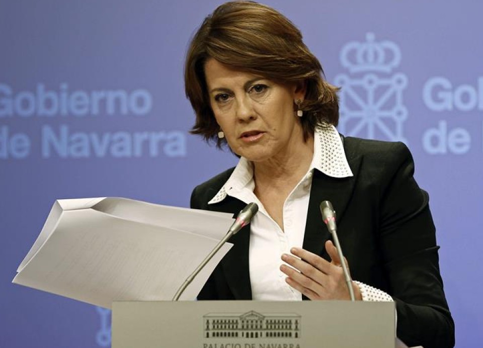 La presidenta del Gobierno navarro, Yolanda Barcina. EFE