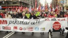 Foro Ekonomikoaren aurkako manifestazioa hartu dute Bilboko kaleek