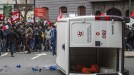 Altercados en el centro de Bilbao. Foto: EFE