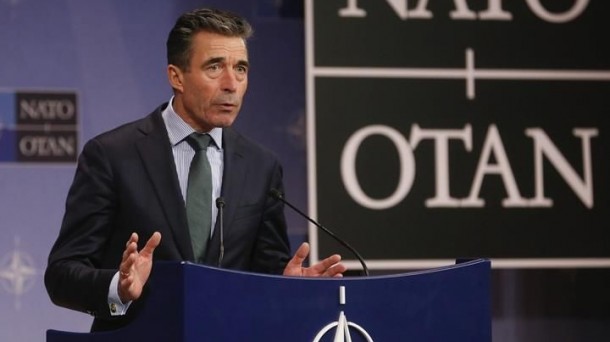 Anders Fogh Rasmussen Aliantza Atlantikoko idazkari nagusiak. Argazkia: EFE