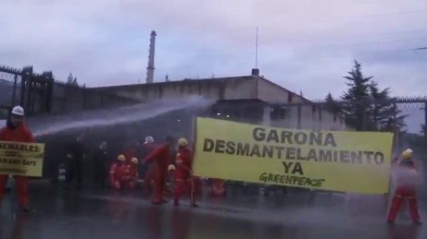 Acción de Greenpeace en Garoña