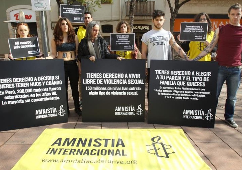 Presentación de la campaña 'Mi cuerpo, mis derechos'. Foto: EFE