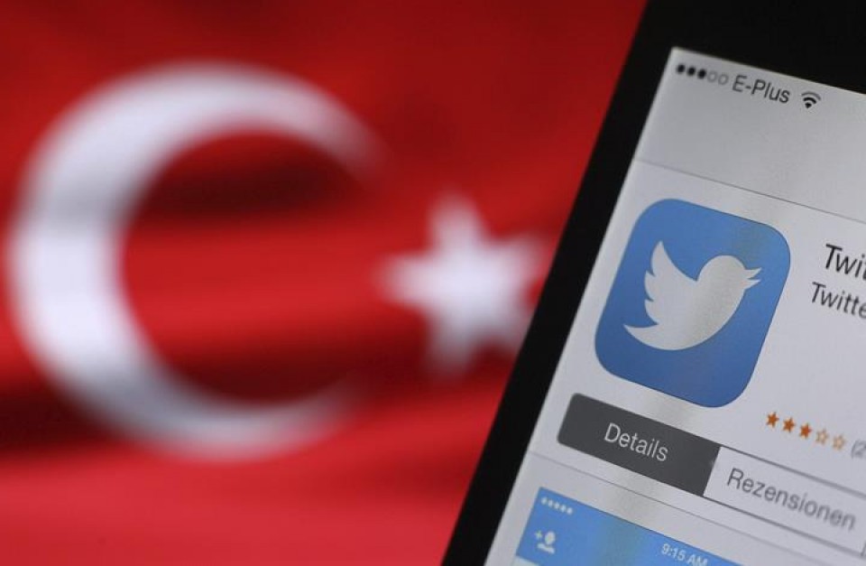 Turkiak Twitter blokeatu du. Argazkia: EFE