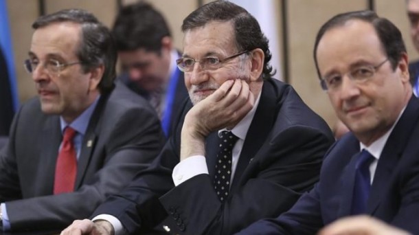 Hollande eta Rajoy Bruselan. Argazkia: EFE