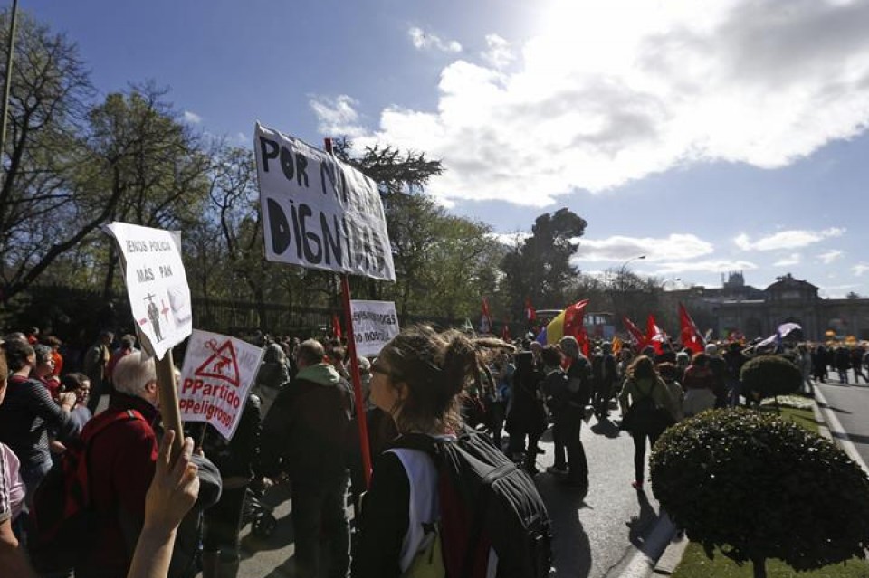 Marcha de la dignidad en Madrid.