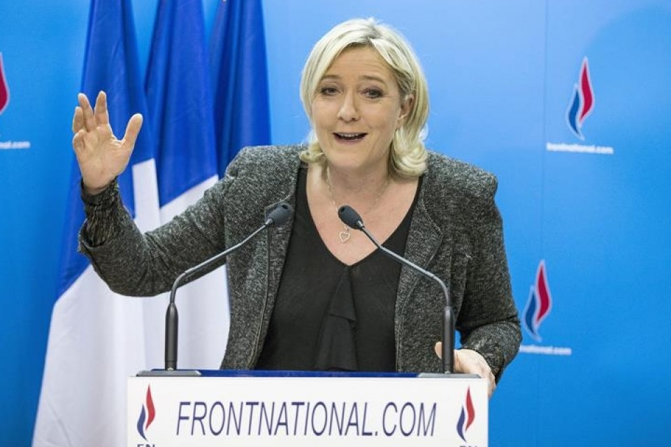 Marine Le Pen Fronte Nazionaleko burua. Artxiboko irudia: EFE