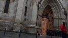 La Catedral de Santiago, horas antes del funeral. Foto: eitb.com title=