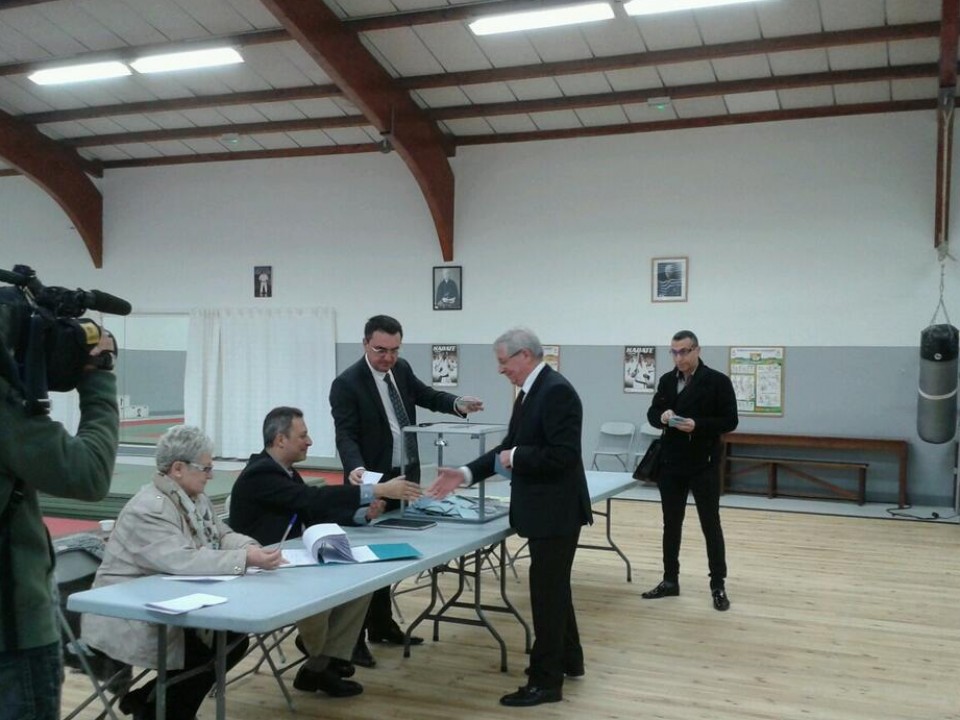 Imagen de las pasadas Elecciones Municipales 2014 en Hendaia. Foto: Nerea Olaso. 