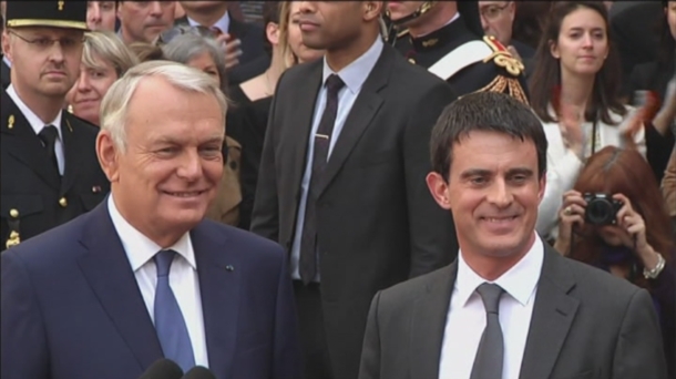 El primer ministro francés, Manuel Valls (d). EiTB