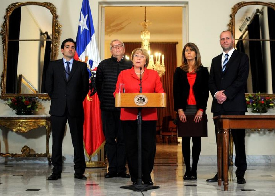 Bachelet Txile lurrikara