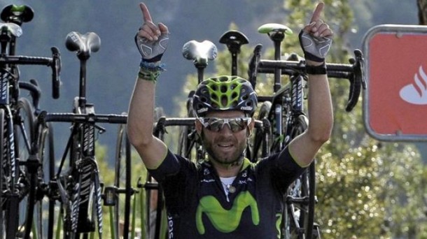 Alejandro Valverde, vencedor en Estella / Movistar Team.