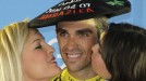 Alberto Contador, aurreneko liderrar. Argazkia: EFE title=