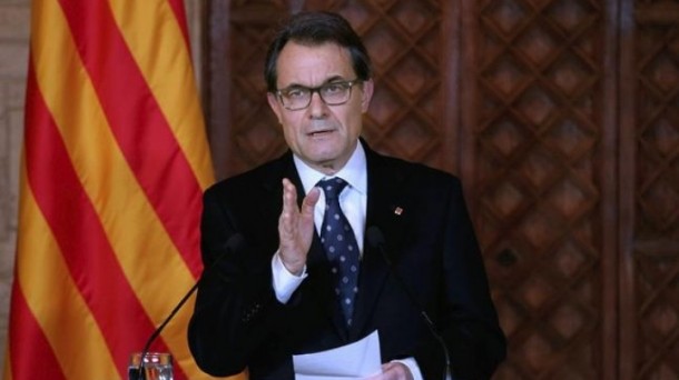 Artur Mas Kataluniako presidentea. 