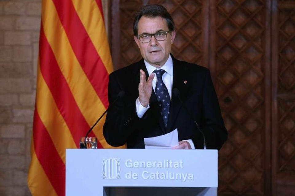 Artur Mas Kataluniako presidentea. 