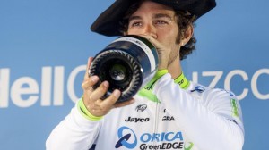 Michael Matthews, en el podio / EFE: