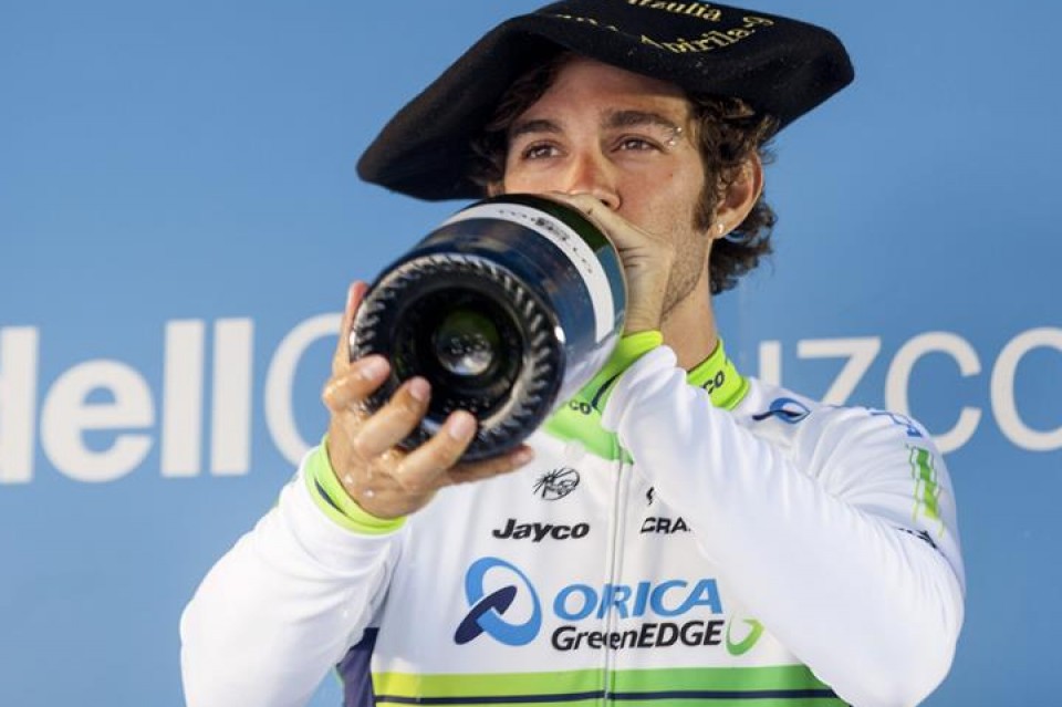 Michael Matthews, en el podio / EFE: