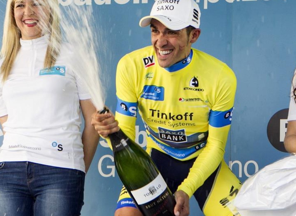 Alberto Contador mantiene el liderato tras la tercera etapa / EFE.
