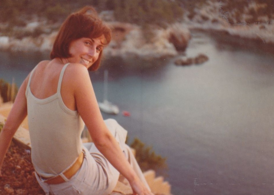 Ibizan oporretan. 70ko hamarkada.