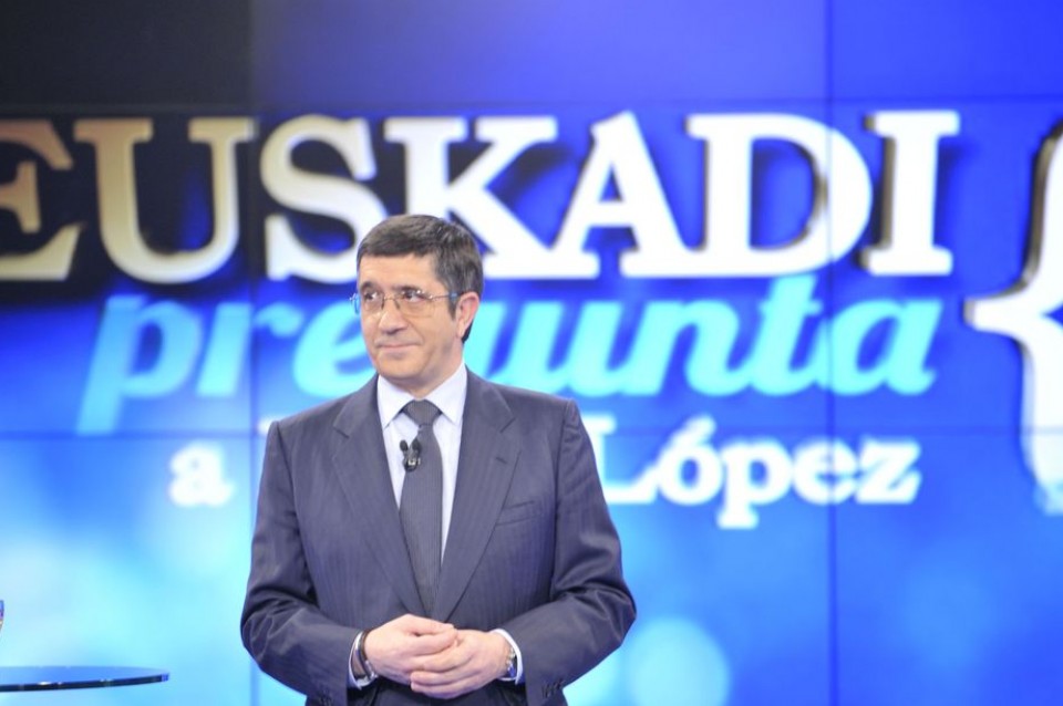 Patxi Lopezen elkarrizketaren laburpena 'Euskadi Pregunta' saioan