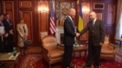 Reunión entre Turchinov y Biden en Kiev