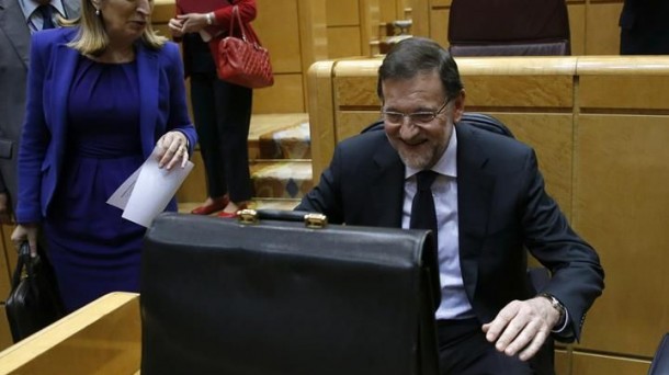 El presidente del Gobierno Mariano Rajoy en el Senado. Foto: EFE