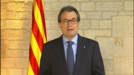 Artur Mas presidentearen mezu instituzionala Sant Jordi egunean