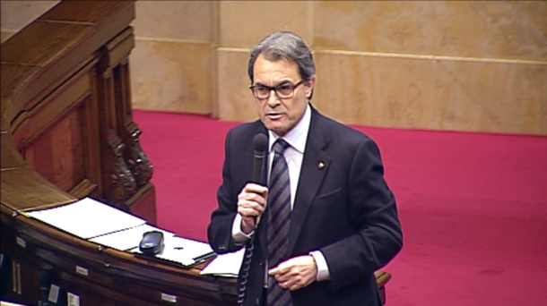 Artur Mas Kataluniako presidentea.