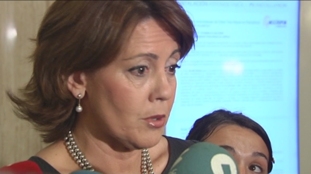 Yolanda Barcina Nafarroako presidentea.