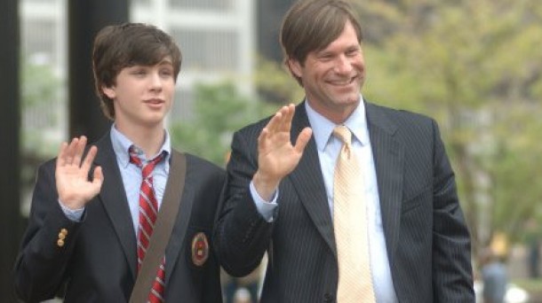 Logan Lerman y Aaron Eckhart