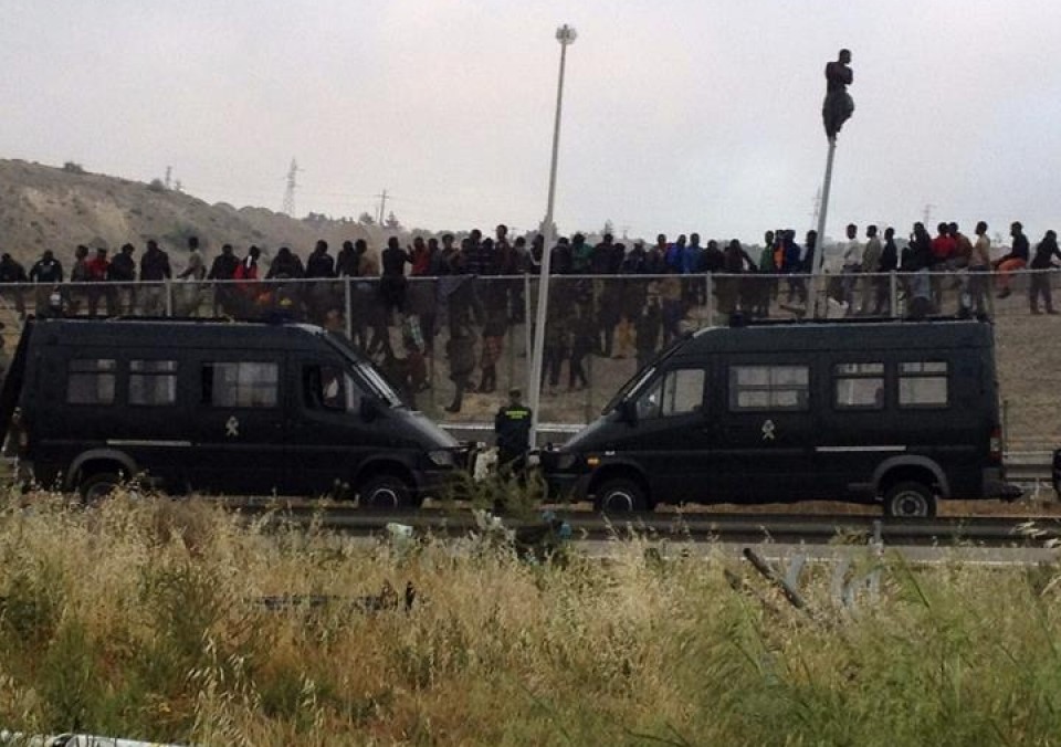 El último asalto a la valla fronteriza de Melilla tuvo lugar el pasado 24 de abril. Foto: EFE