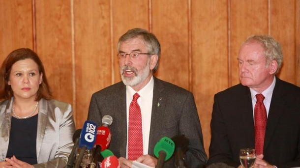 Gerry Adams Sinn Feineko presidentea. Artxiboko irudia: EFE