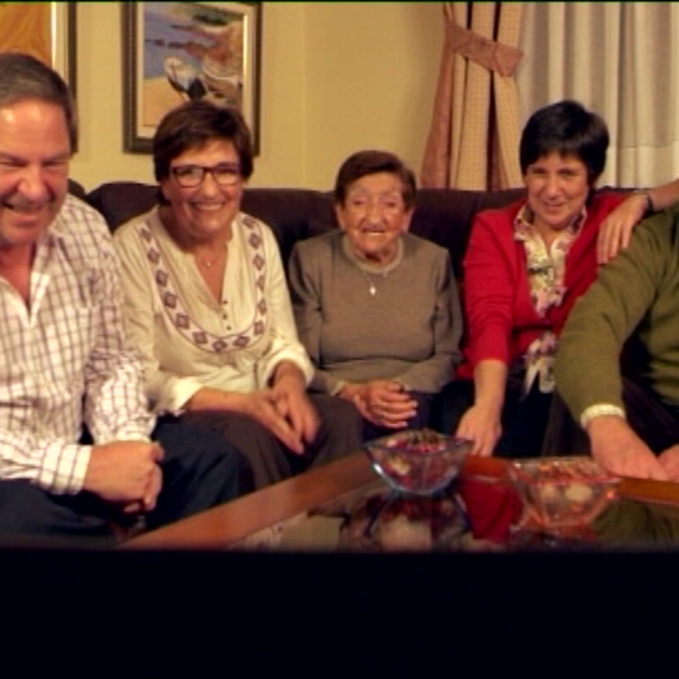 Videoconferencia de Eneko y su familia