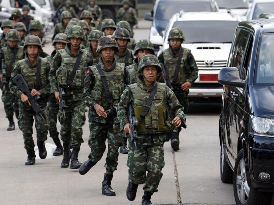 Los militares dan un golpe de estado en Tailandia. Foto: EiTB