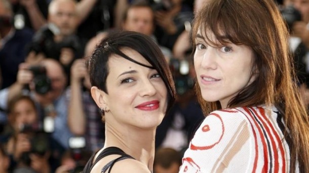 Asia Argento eta Charlotte Gainsbourg, Cannesen. Argazkia: Efe.