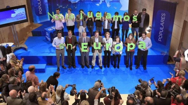 Acto de fin de campaña del PP en Bilbao. EFE