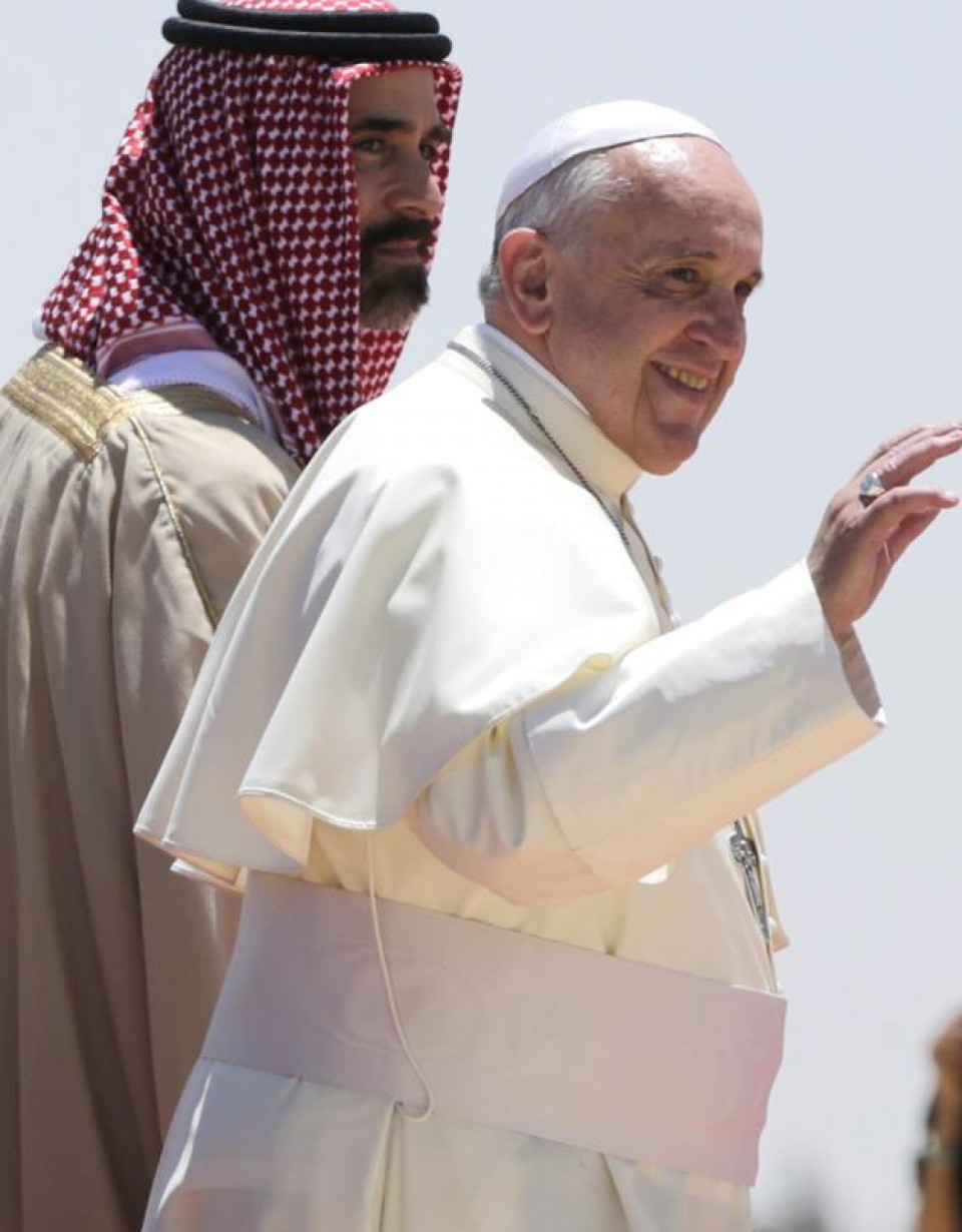 Papa Francisco en Jordania