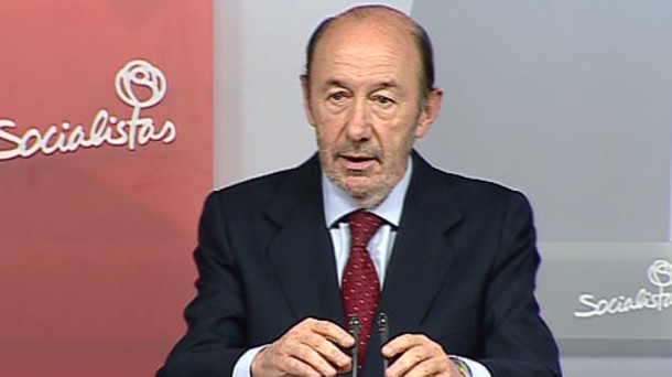 El secretario general del PSOE, Alfredo Pérez Rubalcaba. EFE