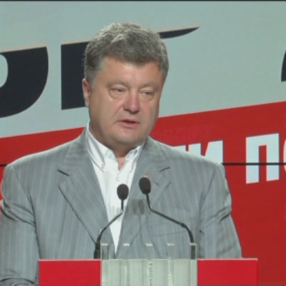 Petro Poroshenko ha proclamado su victoria en las elecciones presidenciales de Ucrania. Foto: EFE
