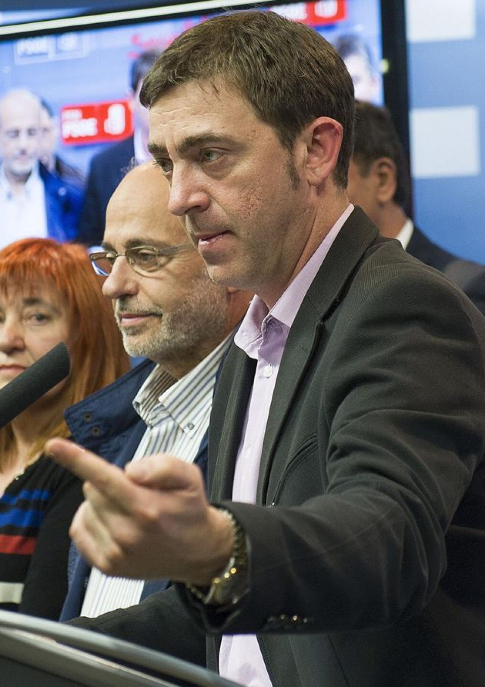 El secretario general del PSN y secretario de Emigración del PSOE, Roberto Jiménez. EFE